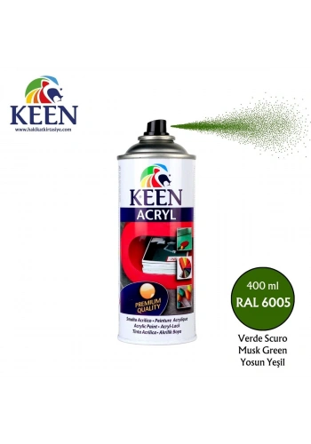 Keen Akrilik Sprey Boya 400ml RAL6005 Musk Green
