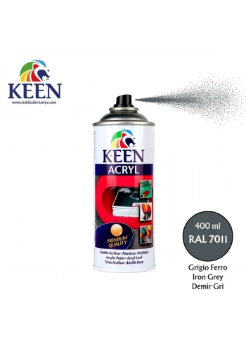 Keen Akrilik Sprey Boya 400ml RAL7011 İron Grey