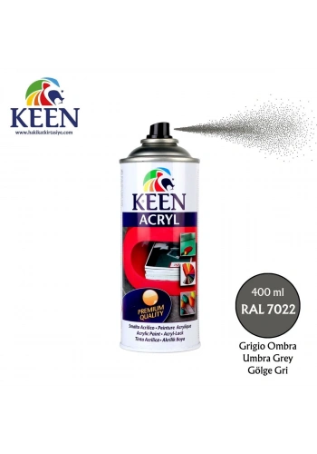 Keen Akrilik Sprey Boya 400ml RAL7022 Umbra Grey