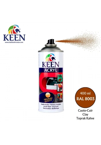 Keen Akrilik Sprey Boya 400ml RAL8003 Clay
