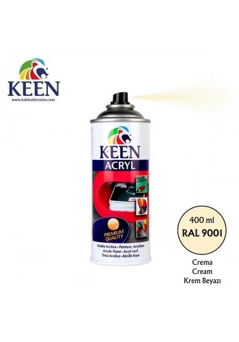 Keen Akrilik Sprey Boya 400ml RAL9001 Cream
