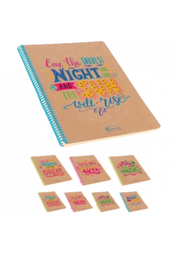 Keskin Color Doodles Ciltli Defter A4 100 YP Kare 415632-99