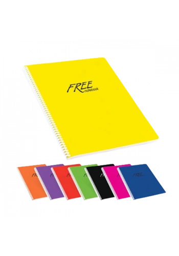 Keskin Color Spiralli Defter Free Plastik Kapak Kareli 120 YP A4 320452-99