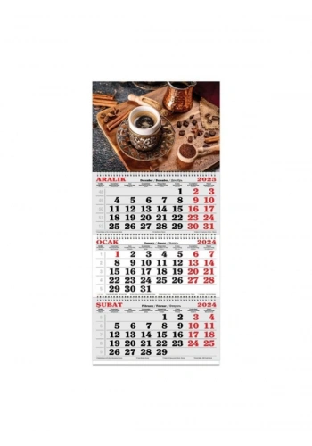 KESKİN JUMBO GEMİCİ TAKVİMİ 3 AY KAHVE (840432)