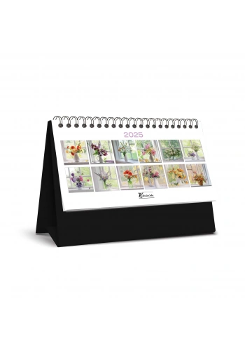 KESKİN TAKVİM MTP-821 PLASTİK ÜÇGEN MASA TAKVİMİ ÇİÇEK 600044