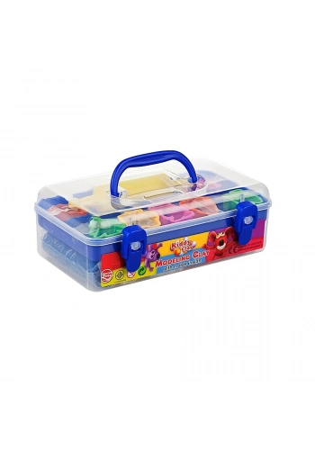 Kiddy Clay Kurumayan Model Hamur 7 Renk 550 Gram + 7 Kalıp + 1 Merdane
