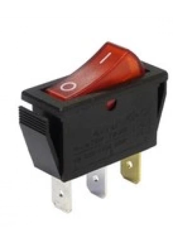 Kırmızı Işıklı On-Off İnce Anahtar / KCD-104