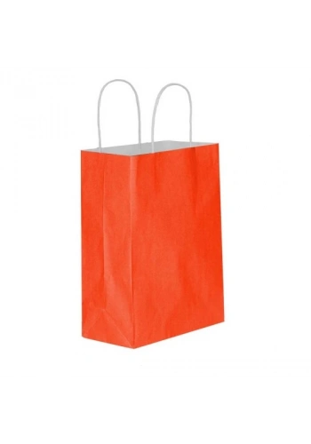 KIRMIZI KAĞIT HEDİYE VE ALIŞVERİŞ ÇANTASI (31X12X41) 250 adet