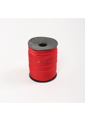 Kırmızı Saten Ara Biye 100 Metre