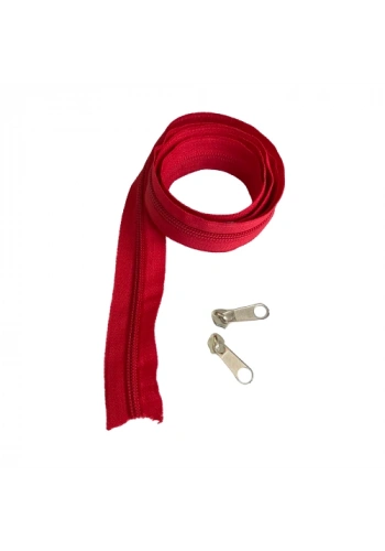 Kırmızı Tip10 Metrelik Fermuar