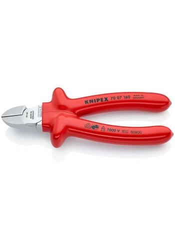 Knipex 70 07 VDE YAN KESKİ 160 MM - KNI7007160