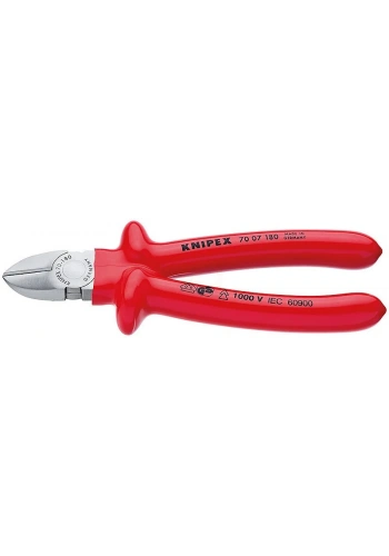 Knipex 70 07 VDE YAN KESKİ 180 MM - KNI7007180