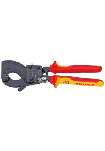 Knipex 95 36 CIRCIR MEKANİZMALI KABLO MAKASI 280 MM - KNI9536280