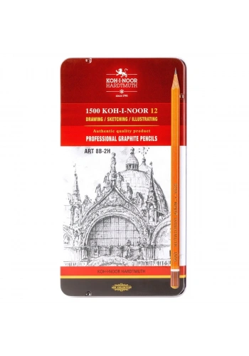 Koh-i Noor Dereceli Eskiz Cizim Kalem Seti 1502 8B-2H