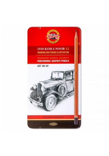 Koh-i Noor Dereceli Eskiz Cizim Kalem Seti 1512N 8B-2H