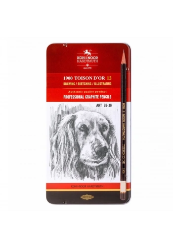 Koh-i Noor Dereceli Eskiz Cizim Kalem Seti 1912 8B-2H