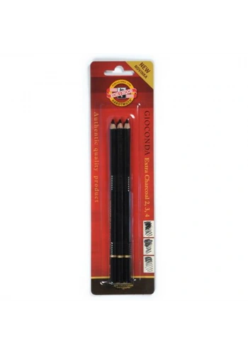 Koh-i Noor Siyah Charcoal Pencils 3 Pcs 8811