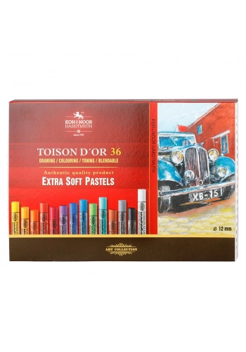 Koh-i Noor Toison Dor Extra Soft Pastel Boya Seti (Kalın) 36 Renk
