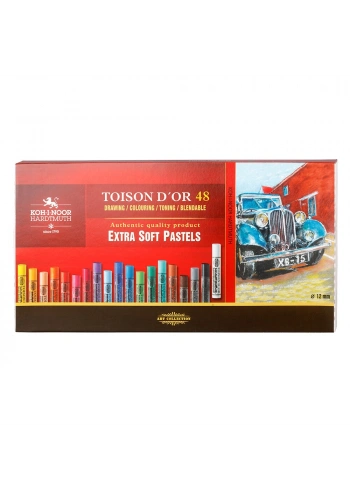 Koh-i Noor Toison Dor Extra Soft Pastel Boya Seti (Kalın) 48 Renk