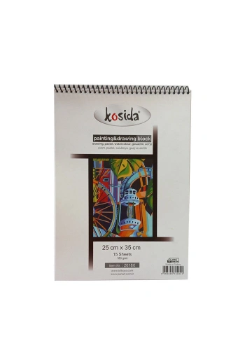 Kosida Painting & Drawing Blok Resim Defteri 25x35 cm. 180 gr. 15 yaprak (20 180)
