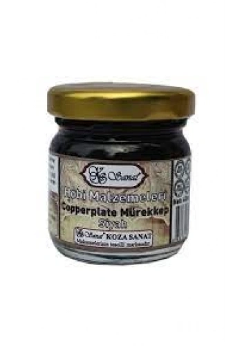 Koza Sanat Copperplate Mürekkebi 40ml Siyah