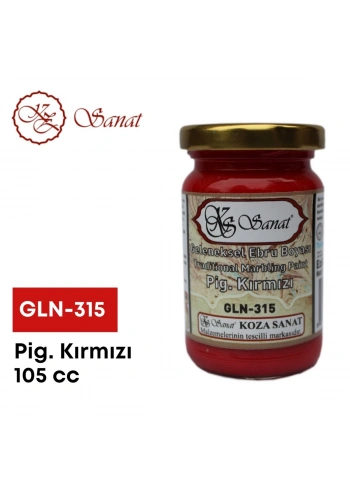 Koza Sanat Geleneksel Ebru Boyası 105cc GLN-315 Pigment Kırmızı