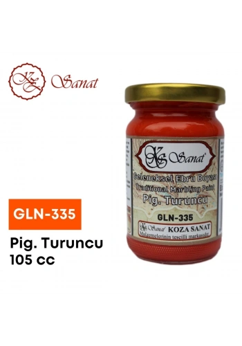Koza Sanat Geleneksel Ebru Boyası 105cc GLN-335 Pigment Turuncu