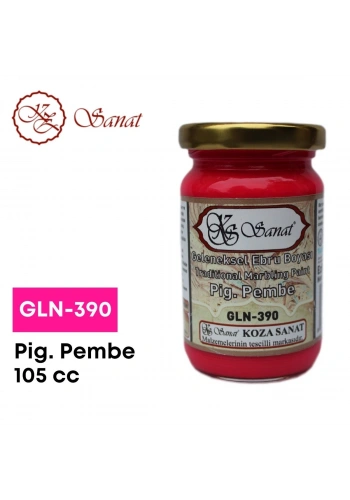 Koza Sanat Geleneksel Ebru Boyası 105cc GLN-390 Pigment Pembe