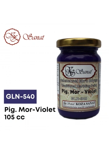 Koza Sanat Geleneksel Ebru Boyası 105cc GLN-540 Pigment Mor-Violet