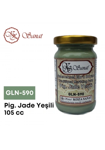 Koza Sanat Geleneksel Ebru Boyası 105cc GLN-590 Pigment Jade Yeşil
