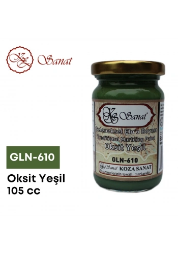 Koza Sanat Geleneksel Ebru Boyası 105cc GLN-610 Oksit Yeşil