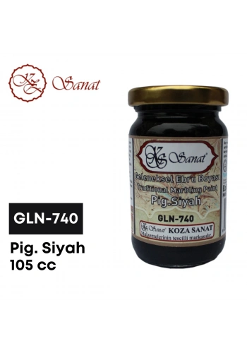 Koza Sanat Geleneksel Ebru Boyası 105cc GLN-740 Pigment Siyah