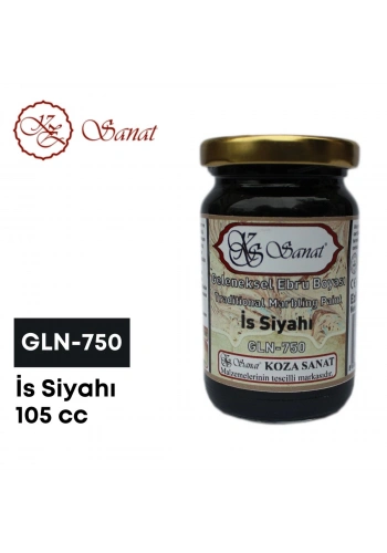 Koza Sanat Geleneksel Ebru Boyası 105cc GLN-750 İs Siyahı