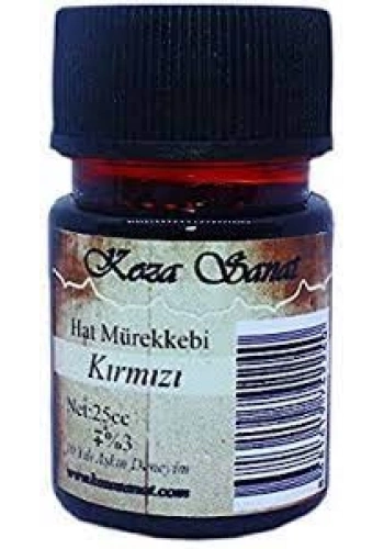 Koza Sanat Hat Mürekkebi 25cc Kırmızı