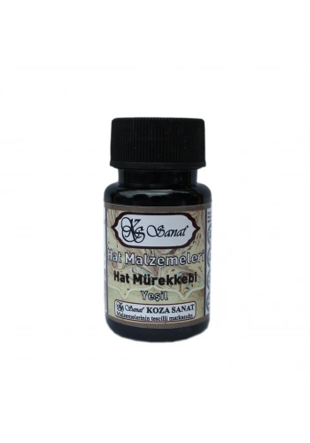 Koza Sanat Hat Mürekkebi 50cc Yeşil