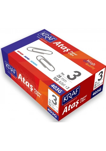 Kraf Ataş No:3 28 mm. 100 Adet