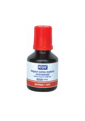 Kraf Beyaz Tahta Kalem Mürekkebi 30ml Kırmızı 445G