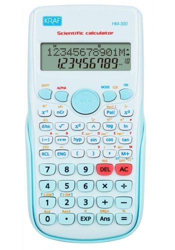 Kraf Bilimsel Hesap Makinesi 240 Fonksiyonlu PASTEL MAVİ