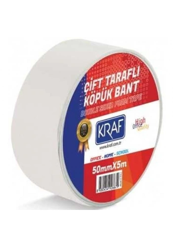 Kraf Çift Taraflı Köpük Bant 50mmx5m 5050G
