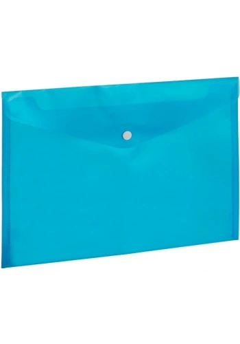 Kraf Çıtçıtlı Dosya A4 ŞEFFAF MAVİ