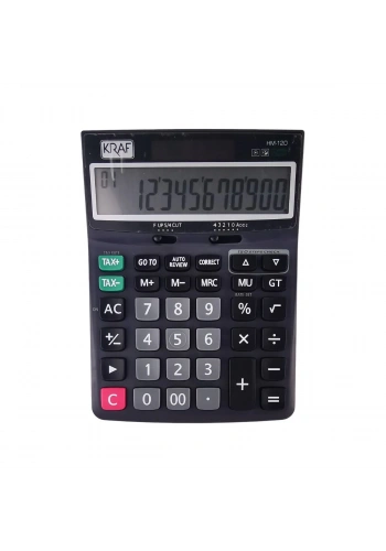 Kraf Hesap Makinesi Masaüstü 12 Hane Tax HM-120