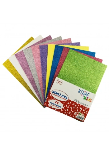 Kraf Kids Eva 20X30 2mm Simli 10lu Paket