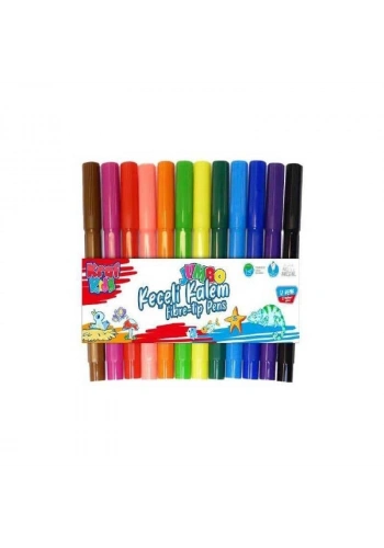 Kraf Kids Jumbo Keçeli Boya Kalem Seti 12 Renk