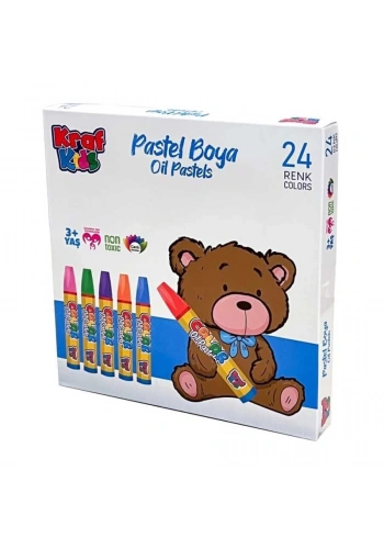 Kraf Kids Pastel Boya 24 Renk Karton Kutu