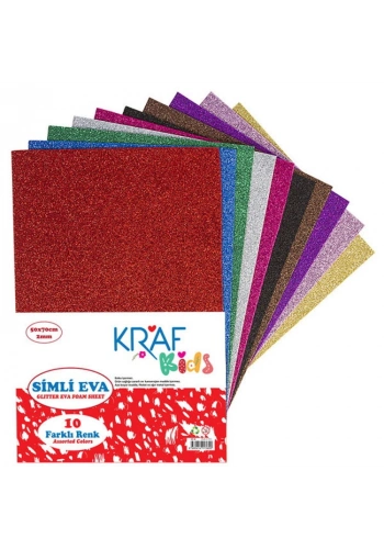 Kraf Kids Simli Eva 50x70 cm. 10 Renk