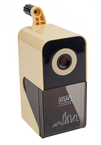 Kraf Kollu Kalemtraş Pastel Sarı