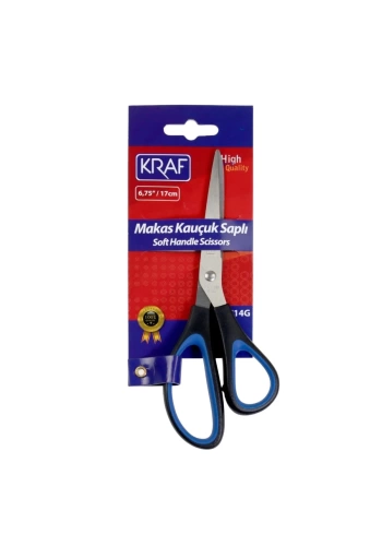 Kraf Makas Kauçuk Saplı 17cm 714G