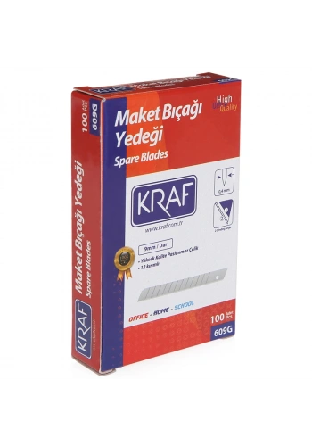 Kraf Maket Bıçağı Yedeği Dar 100lü Paket