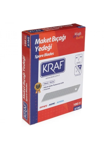 Kraf Maket Bıçağı Yedeği Geniş 100lü Paket
