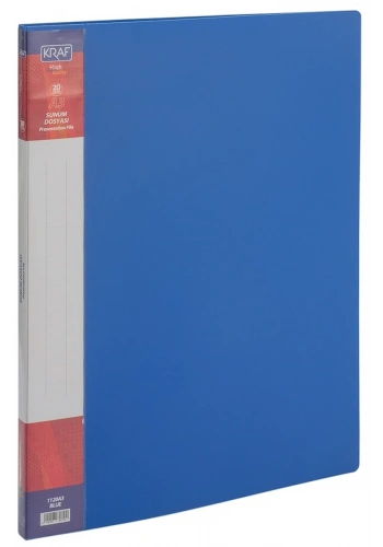 Kraf Sunum Dosyası A3 40lı MAVİ